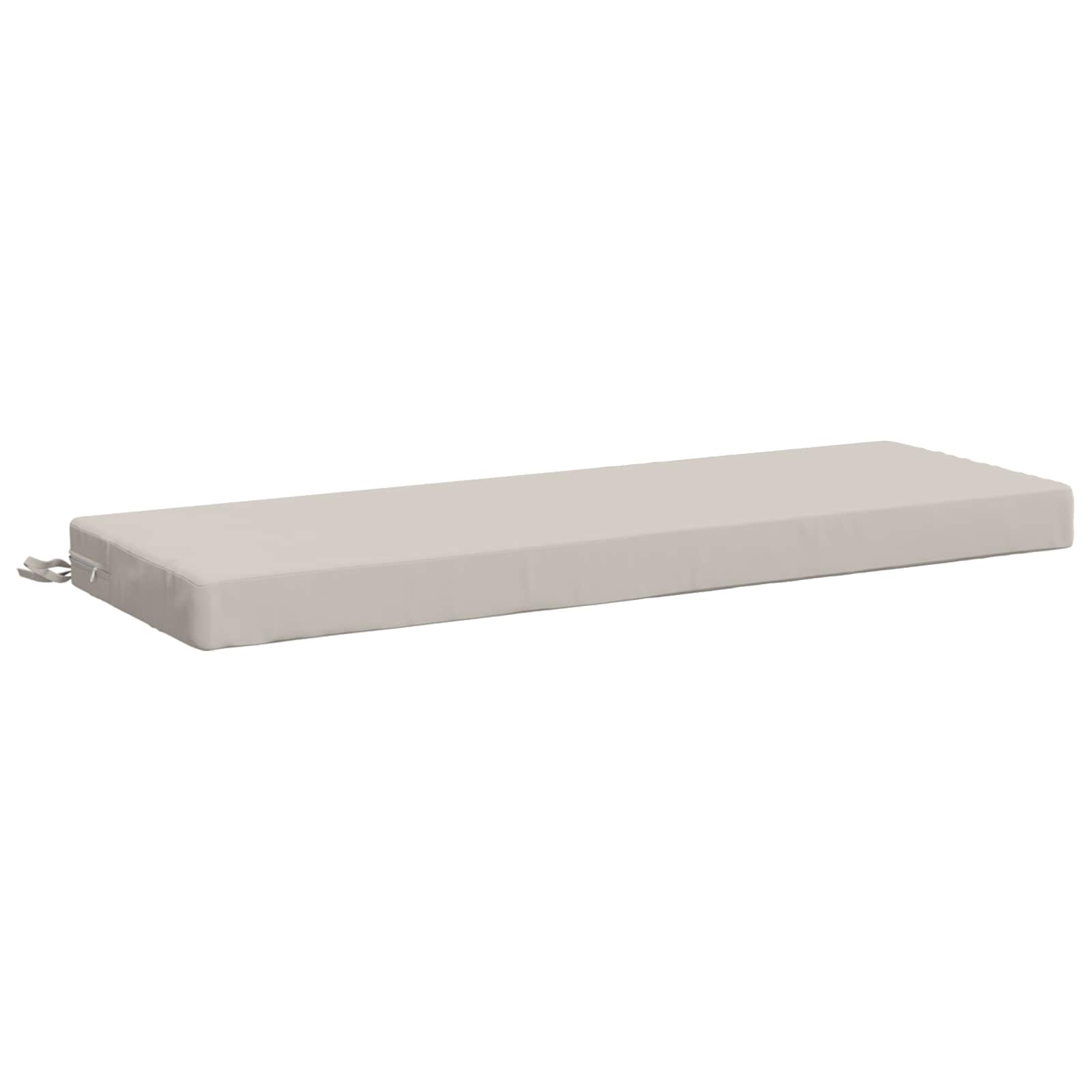vidaXL Poduszka na ławkę SOEST 100% poliester Biały 100 x 40 x 8 cm