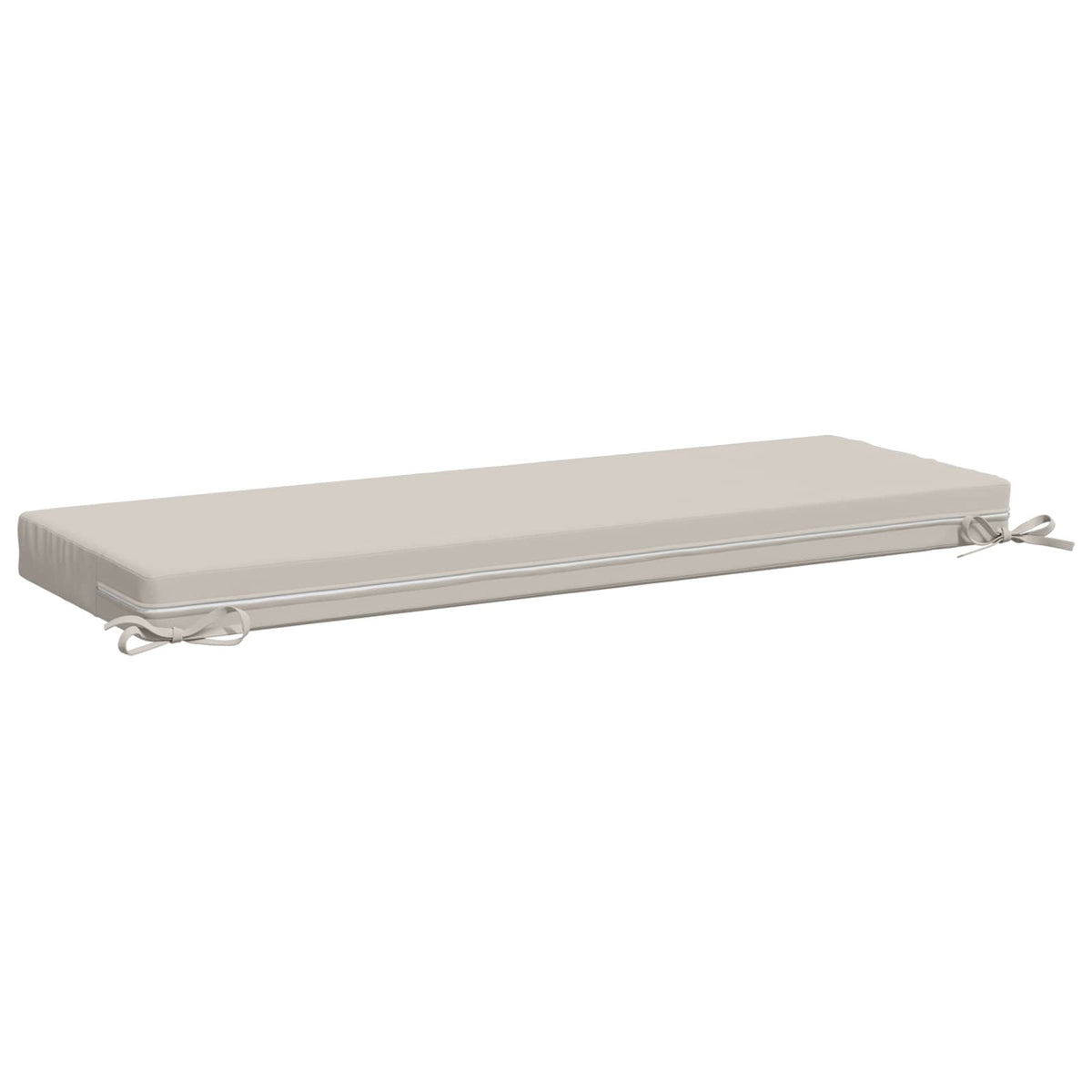 vidaXL Poduszka na ławkę SOEST 100% poliester Biały 100 x 40 x 8 cm