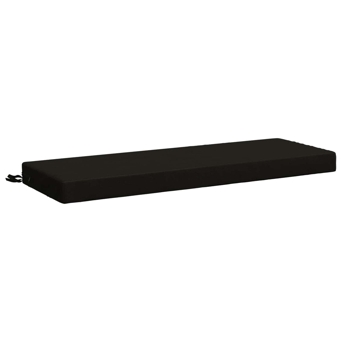 vidaXL Poduszka na ławkę SOEST 100% poliester Czarny 100 x 40 x 8 cm
