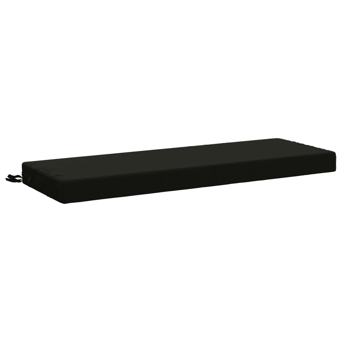 vidaXL Poduszka na ławkę SOEST 100% poliester Czarny 110 x 40 x 8 cm