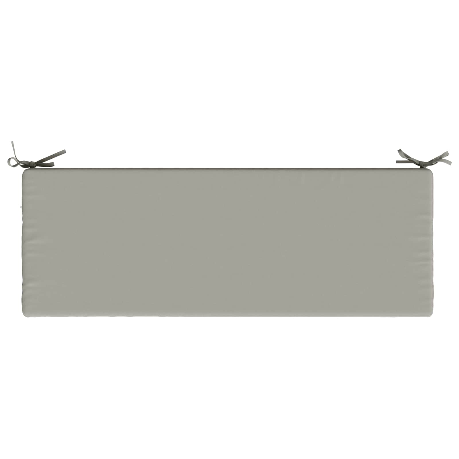 vidaXL Poduszka na ławkę SOEST 100% poliester Szary 110 x 40 x 8 cm