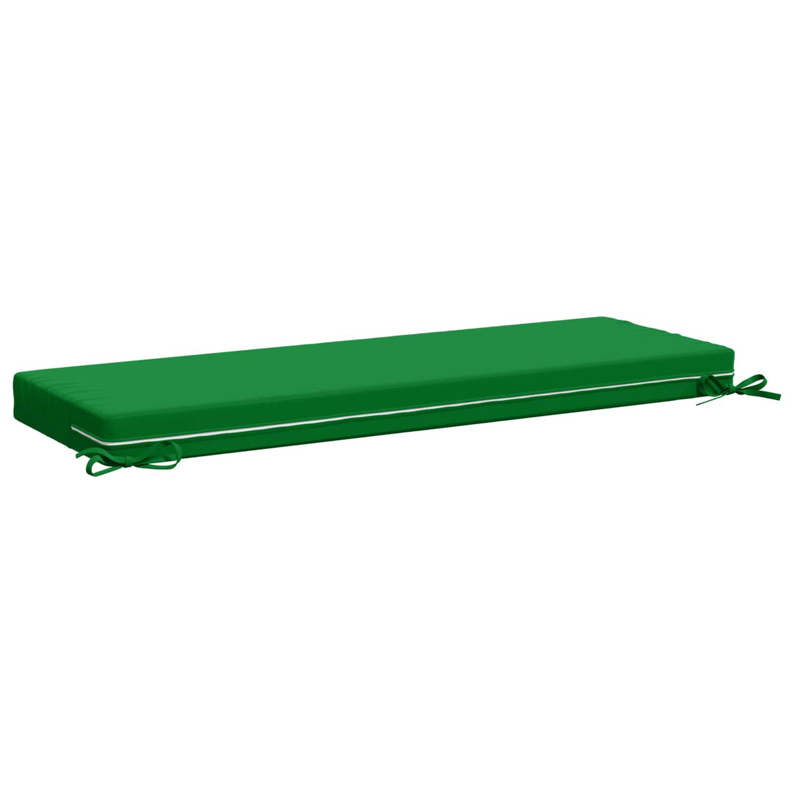 vidaXL Poduszka na ławkę SOEST 100% poliester zielony 120 x 40 x 8 cm