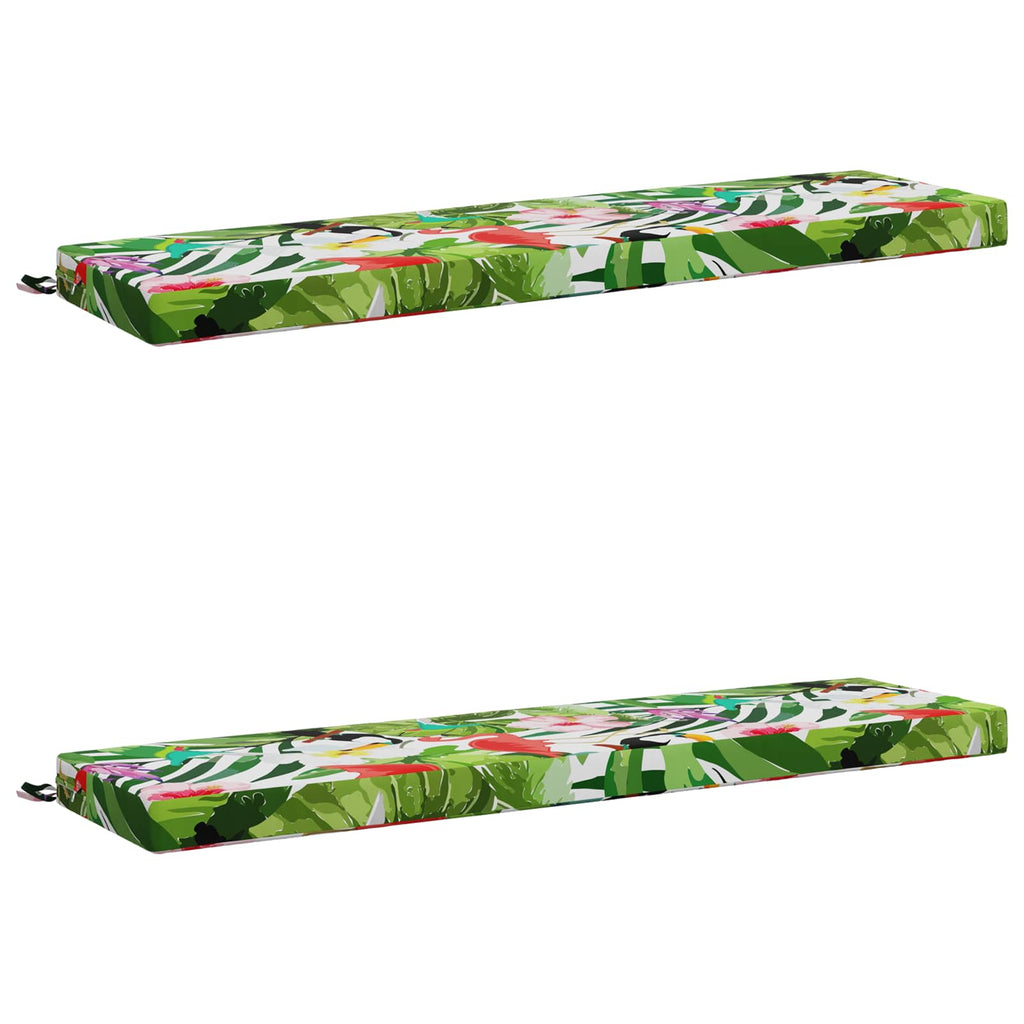 vidaXL Poduszki na ławkę 2-częściowe SOEST 2 szt. 100% poliester