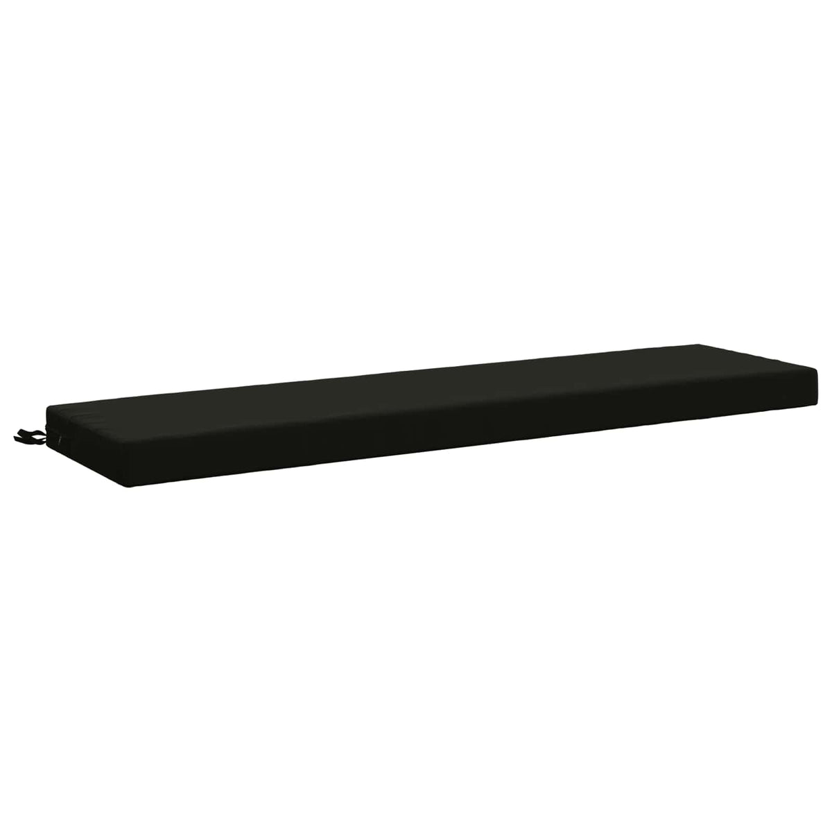 vidaXL Poduszka na ławkę SOEST 100% poliester Czarny 150 x 40 x 8 cm