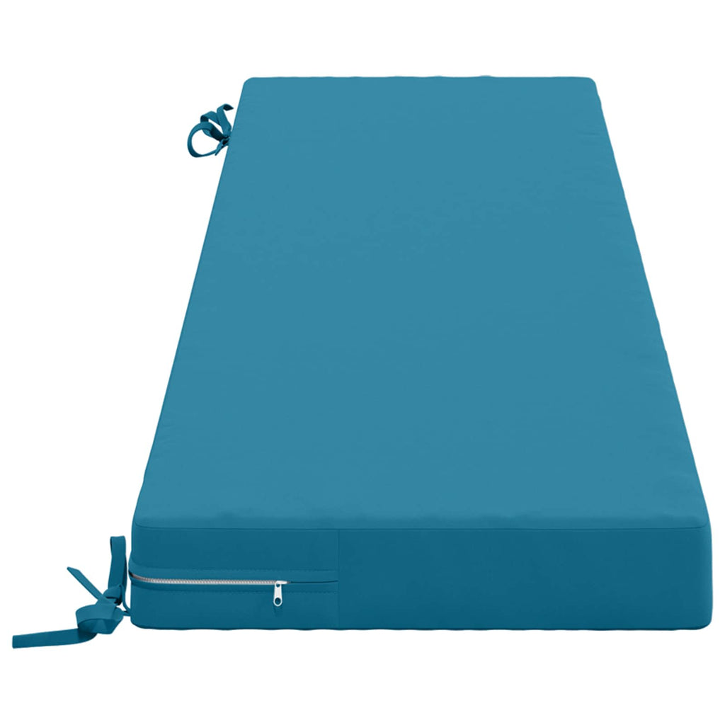 vidaXL Poduszka na ławkę SOEST 100% poliester Jasnoniebieski