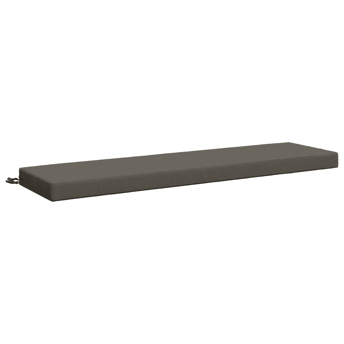 vidaXL Poduszka na ławkę SOEST 100% poliester Szary 160 x 40 x 8 cm