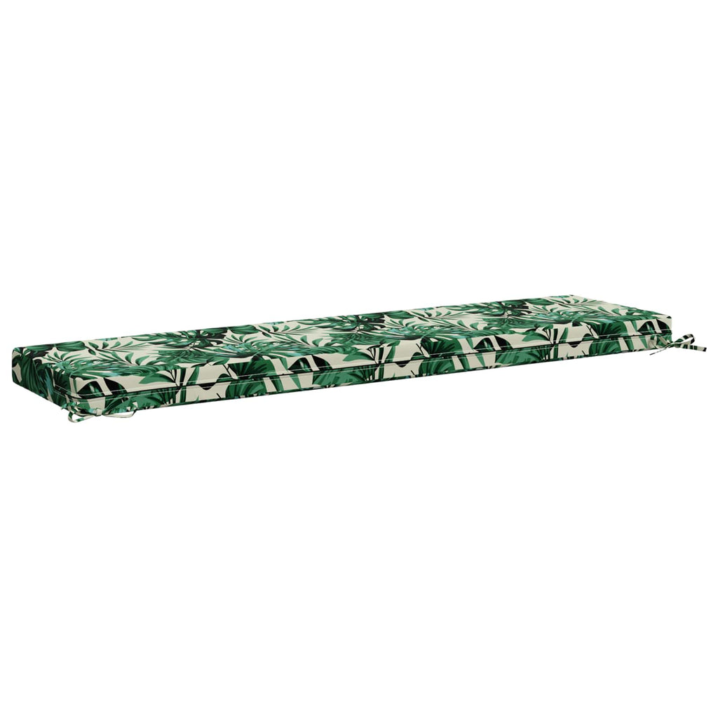 vidaXL Poduszka na ławkę SOEST 100% poliester motyw liści