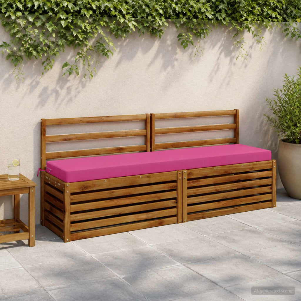 vidaXL Poduszka na ławkę SOEST 100% poliester różowy 180 x 40 x 8 cm