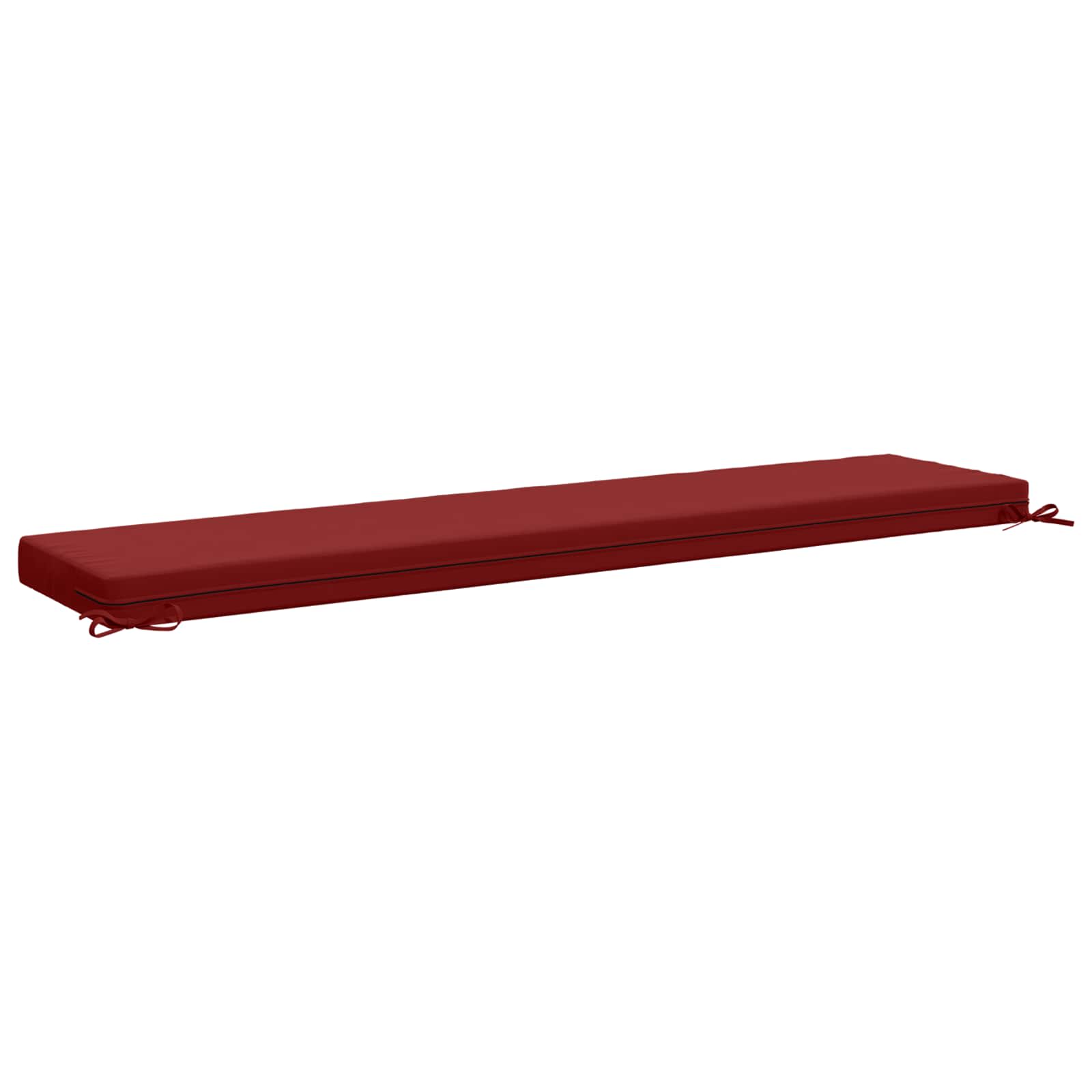 vidaXL Poduszka na ławkę SOEST 100% poliester Czerwone wino