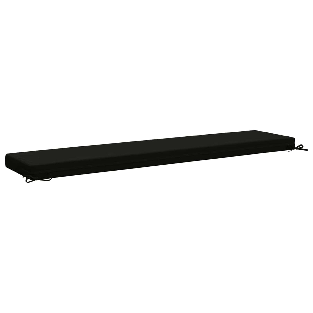 vidaXL Poduszka na ławkę SOEST 100% poliester Czarny 180 x 40 x 8 cm