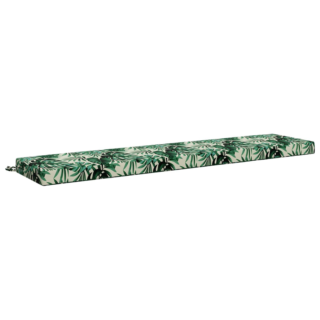 vidaXL Poduszka na ławkę SOEST 100% poliester motyw liści