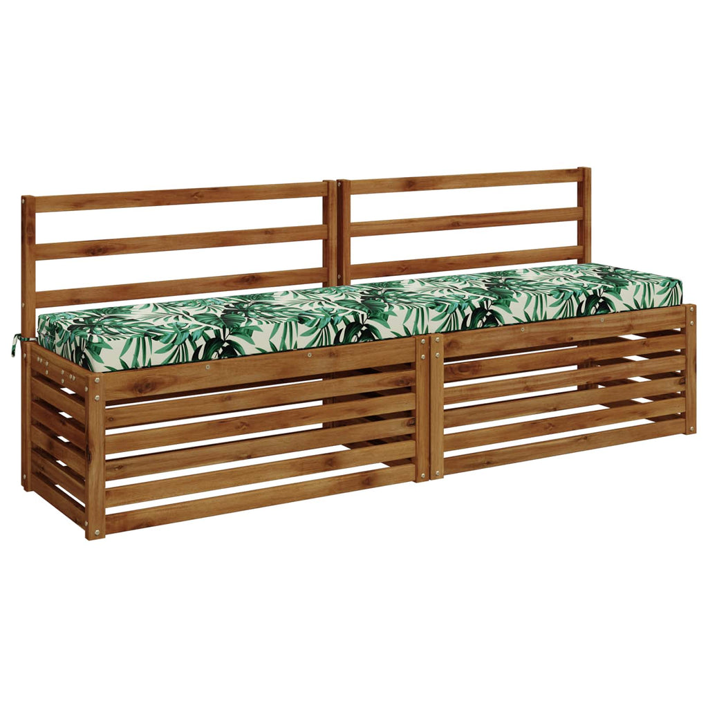 vidaXL Poduszka na ławkę SOEST 100% poliester motyw liści