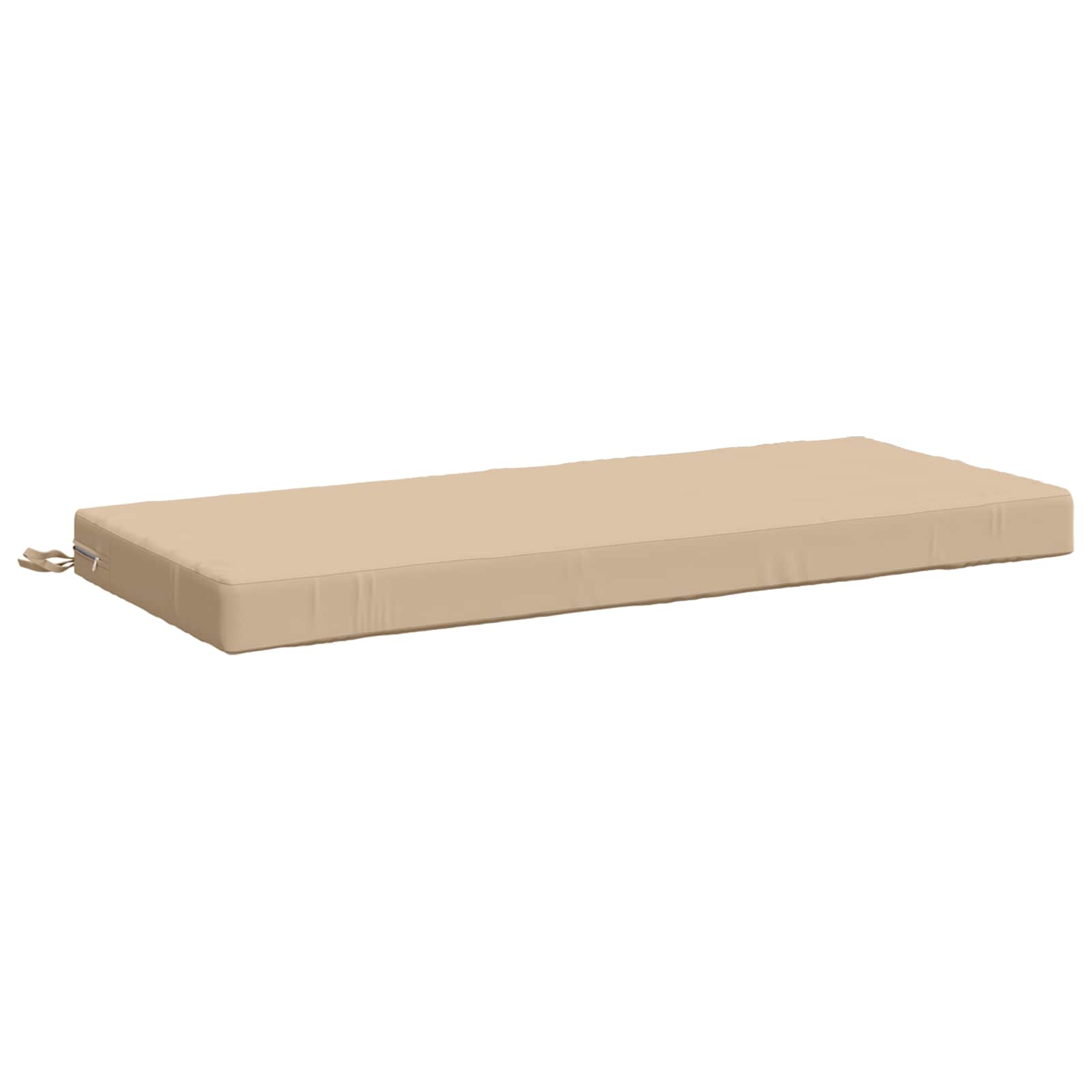 vidaXL Poduszka na ławkę SOEST 100% poliester kremowy 110 x 50 x 8 cm