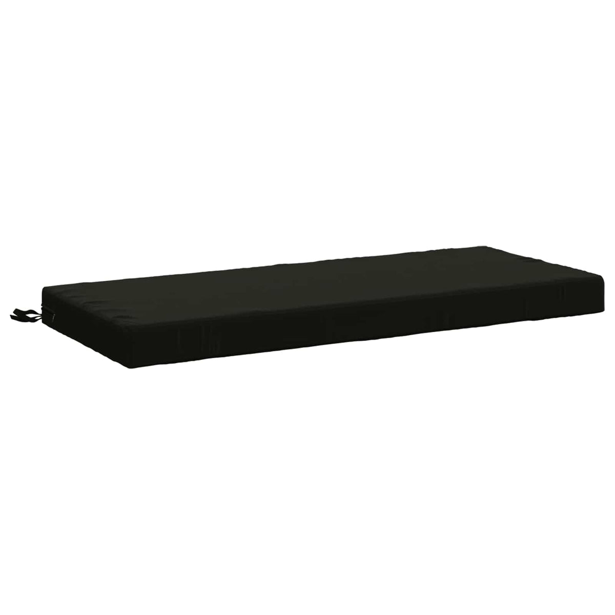 vidaXL Poduszka na ławkę SOEST 100% poliester Czarny 120 x 50 x 8 cm