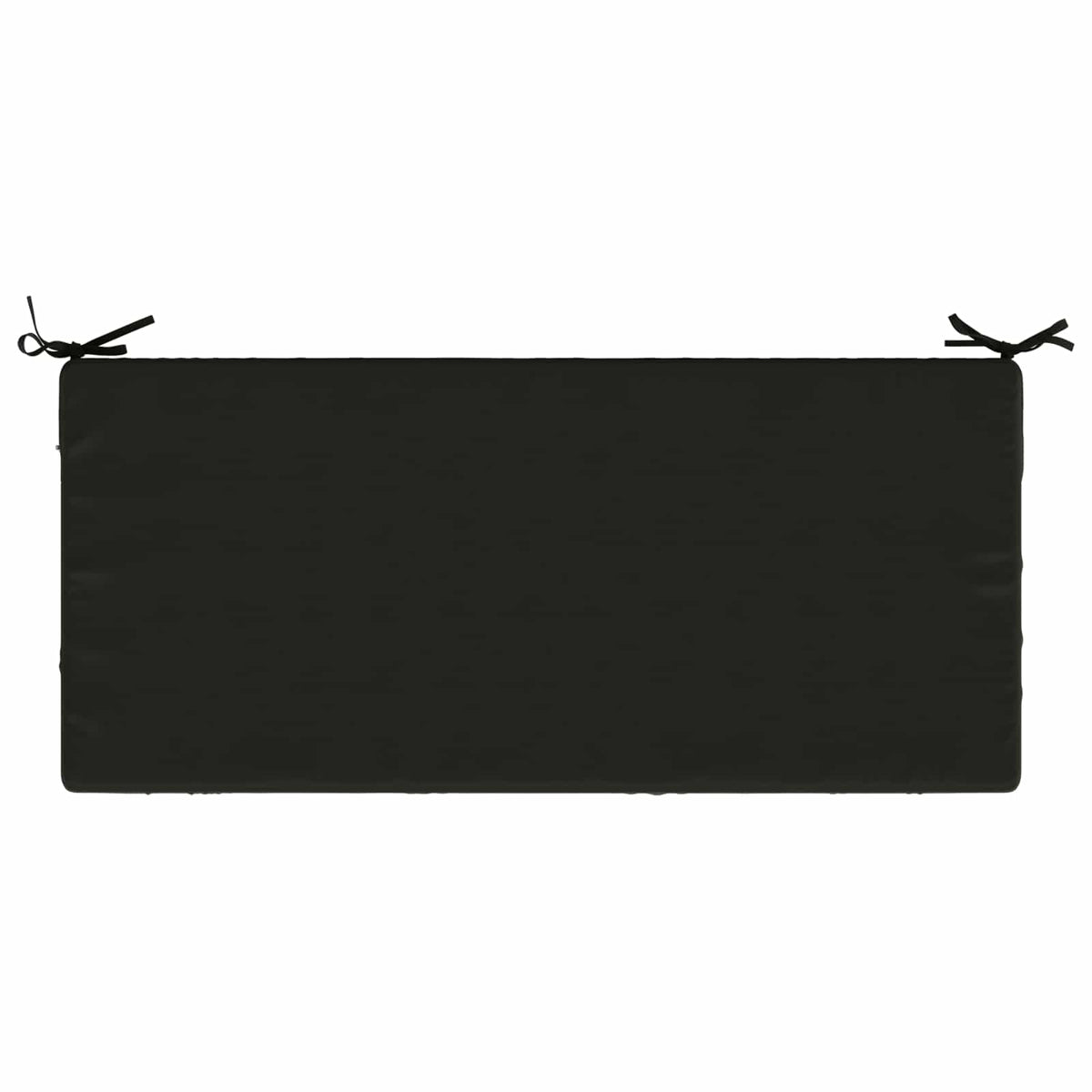 vidaXL Poduszka na ławkę SOEST 100% poliester Czarny 120 x 50 x 8 cm