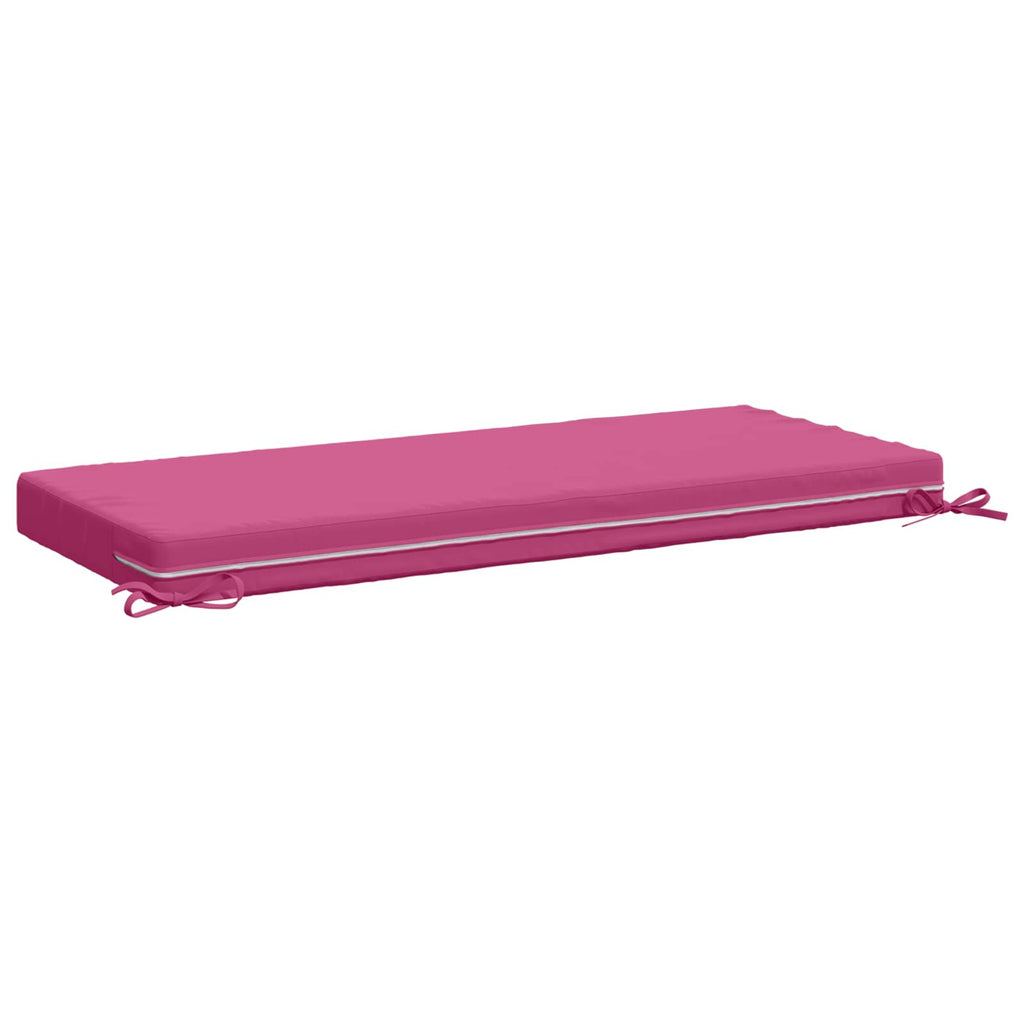 vidaXL Poduszka na ławkę SOEST 100% poliester różowy 120 x 50 x 8 cm