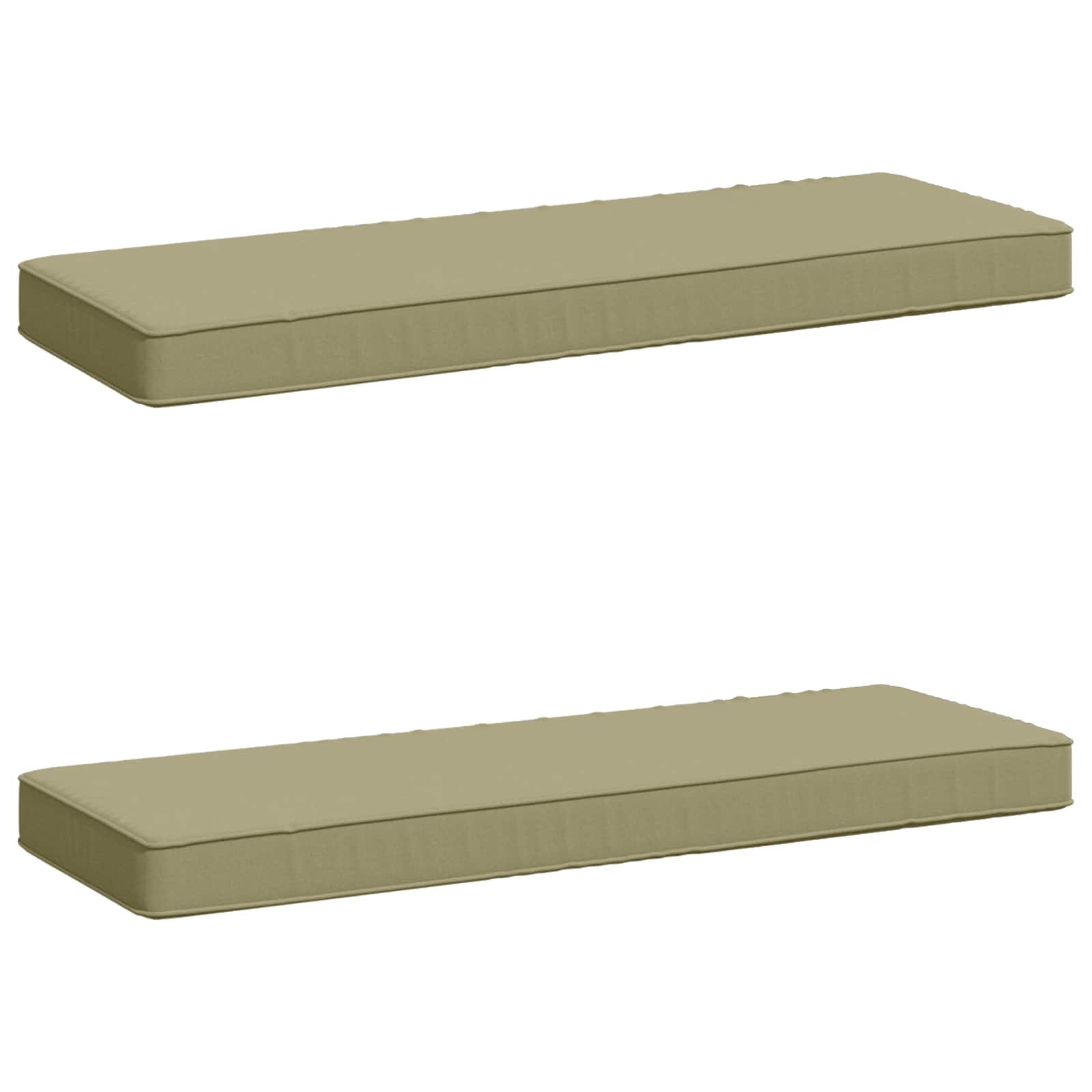 vidaXL Poduszki na ławkę 2-częściowe VUGHT 2 pcs 100% poliester