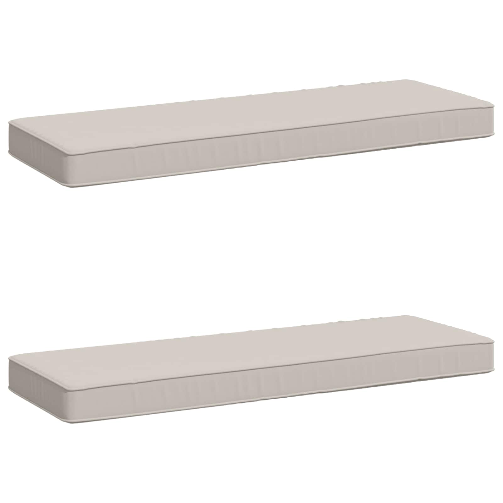 vidaXL Poduszki na ławkę 2-częściowe VUGHT 2 pcs 100% poliester Biały