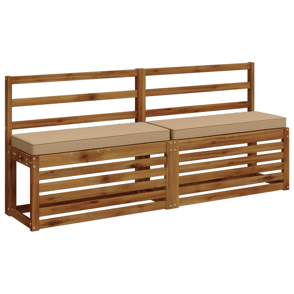 vidaXL Poduszki na ławkę 2-częściowe VUGHT 2 pcs 100% poliester