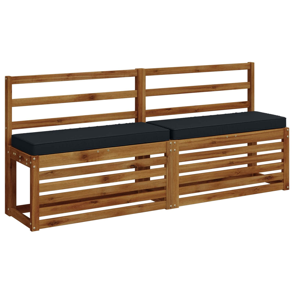 vidaXL Poduszki na ławkę 2-częściowe VUGHT 2 pcs 100% poliester