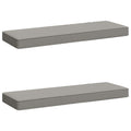 vidaXL Poduszki na ławkę 2-częściowe VUGHT 2 pcs 100% poliester Szary