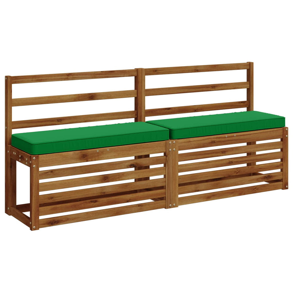vidaXL Poduszki na ławkę 2-częściowe VUGHT 2 pcs 100% poliester