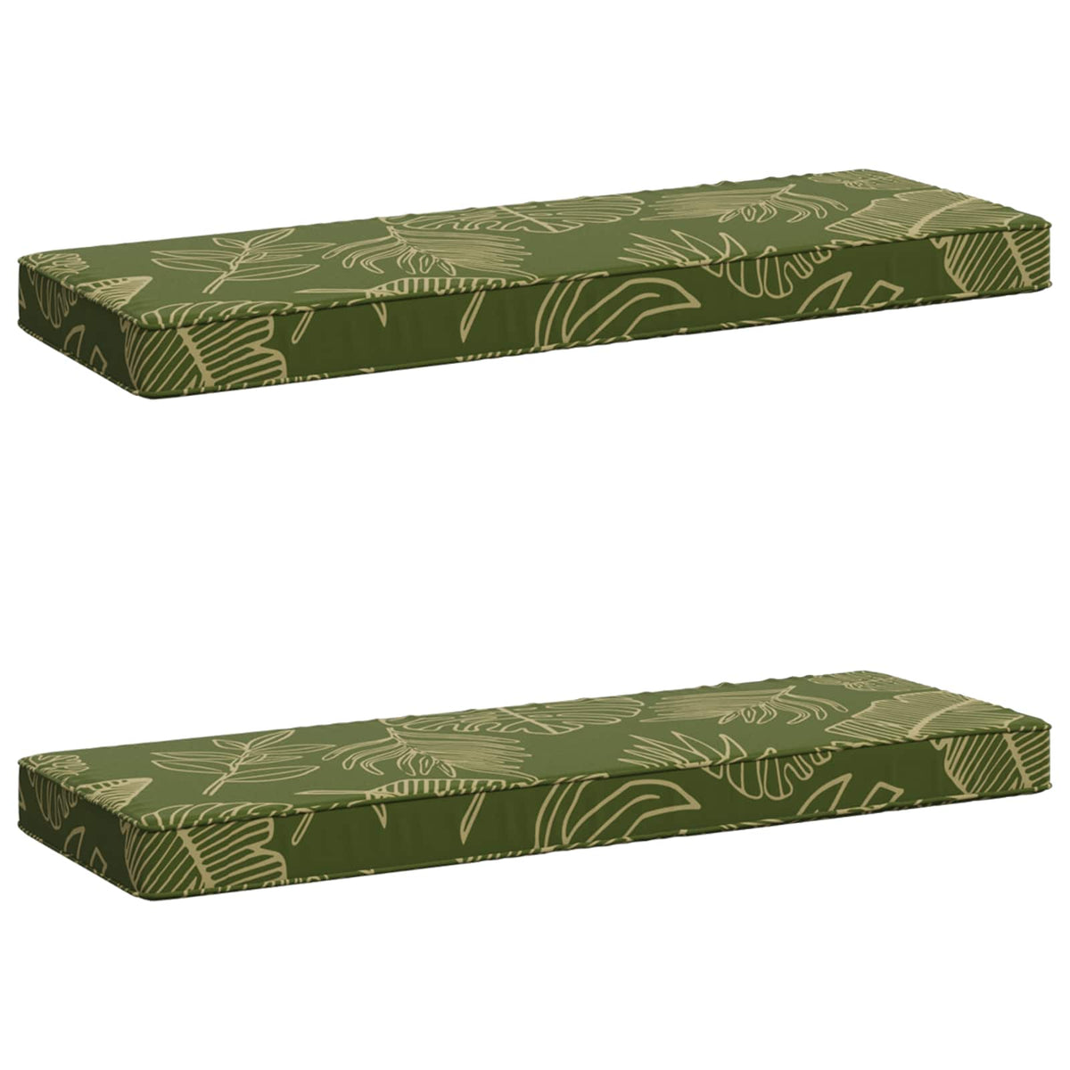 vidaXL Poduszki na ławkę 2-częściowe VUGHT 2 pcs 100% poliester