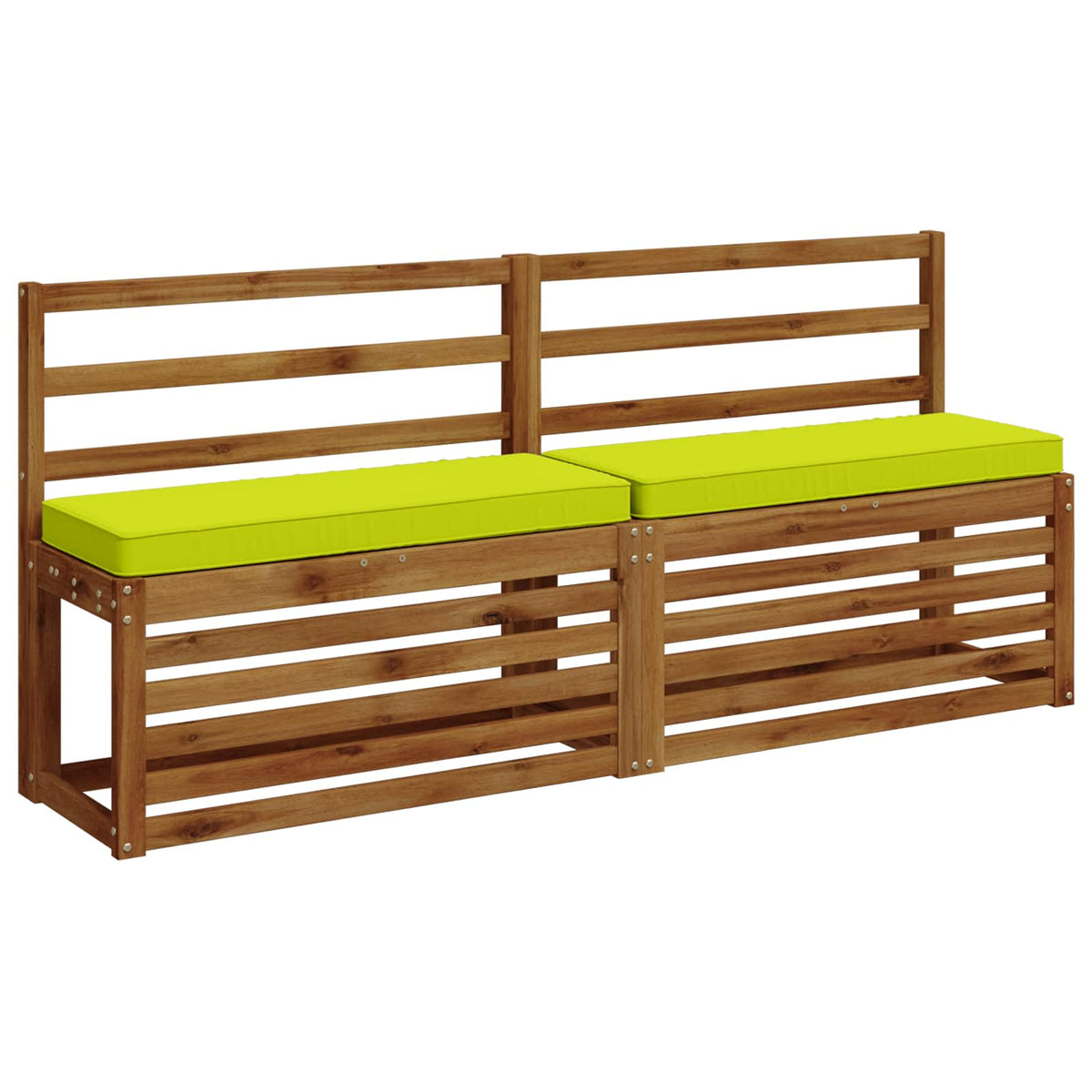 vidaXL Poduszki na ławkę 2-częściowe VUGHT 2 pcs 100% poliester