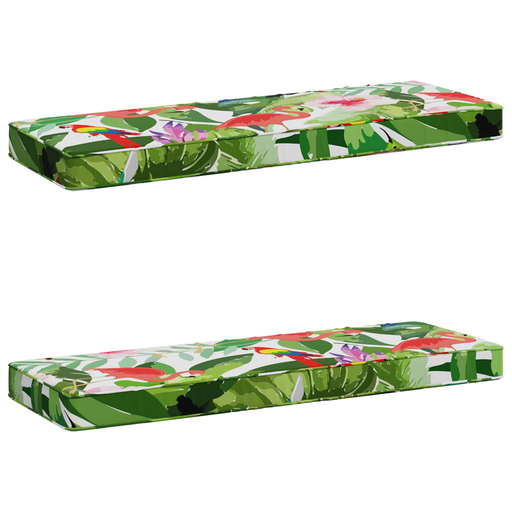 vidaXL Poduszki na ławkę 2-częściowe VUGHT 2 pcs 100% poliester