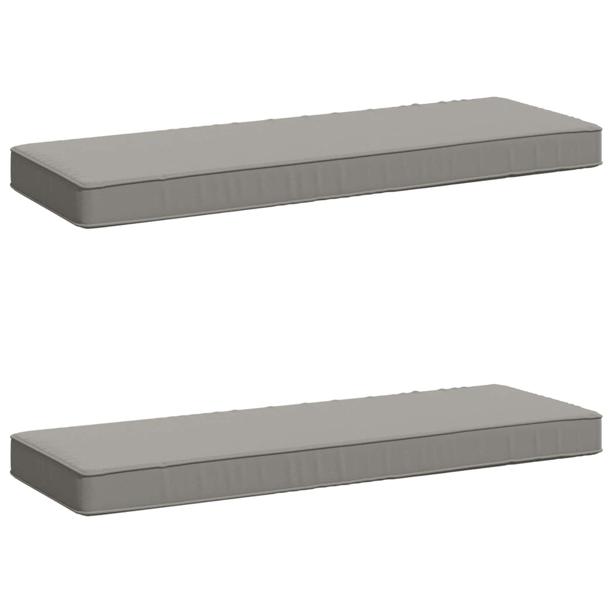 vidaXL Poduszki na ławkę 2-częściowe VUGHT 2 pcs 100% poliester Szary