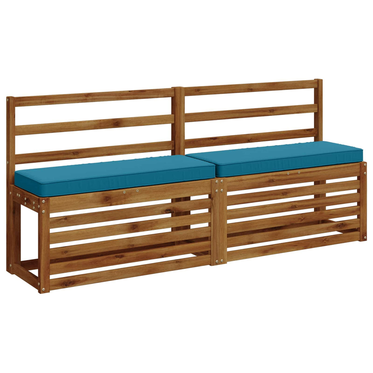 vidaXL Poduszki na ławkę 2-częściowe VUGHT 2 pcs 100% poliester