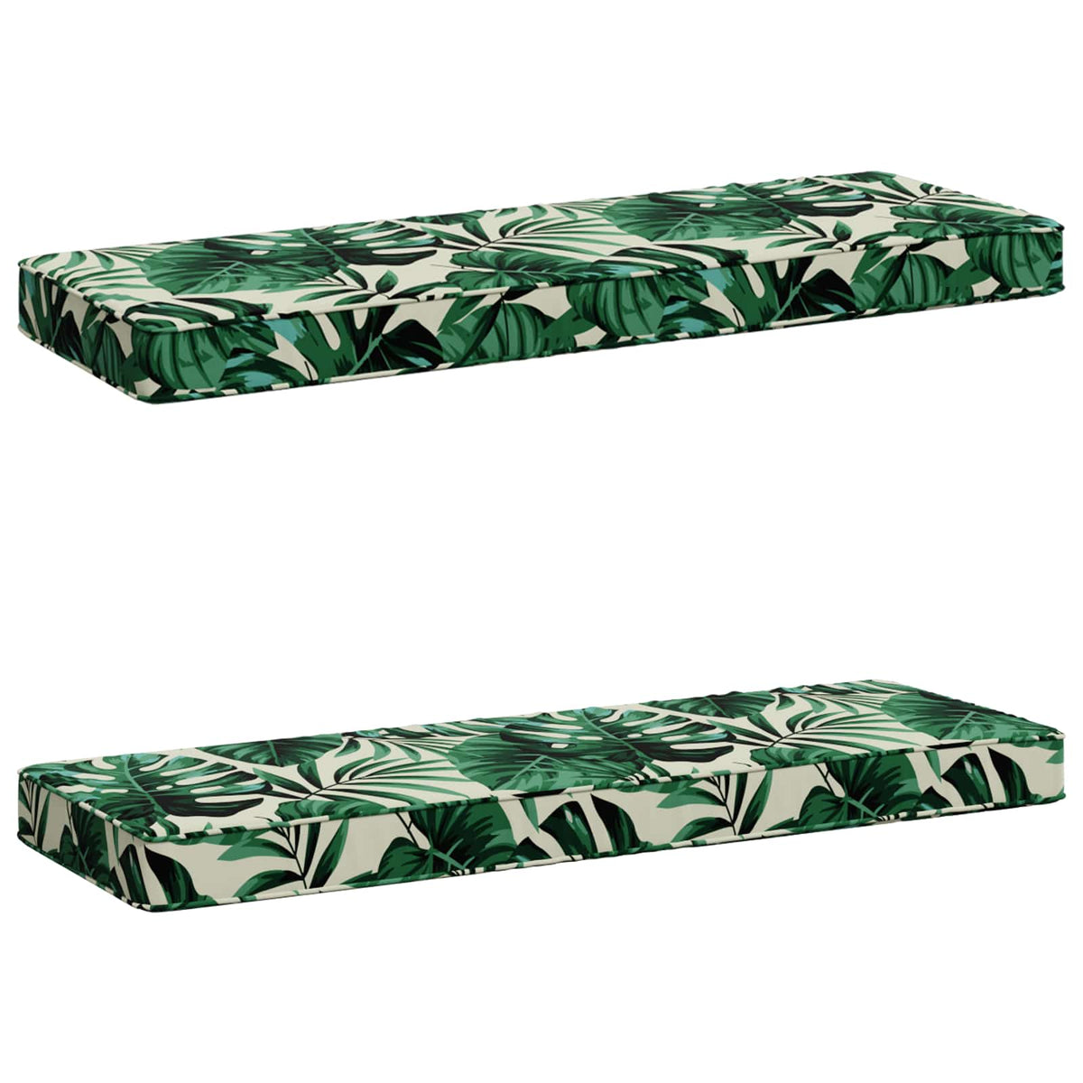 vidaXL Poduszki na ławkę 2-częściowe VUGHT 2 pcs 100% poliester