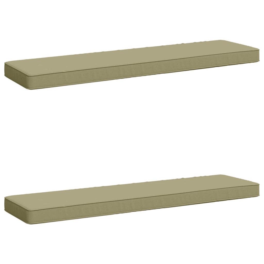 vidaXL Poduszki na ławkę 2-częściowe VUGHT 2 pcs 100% poliester
