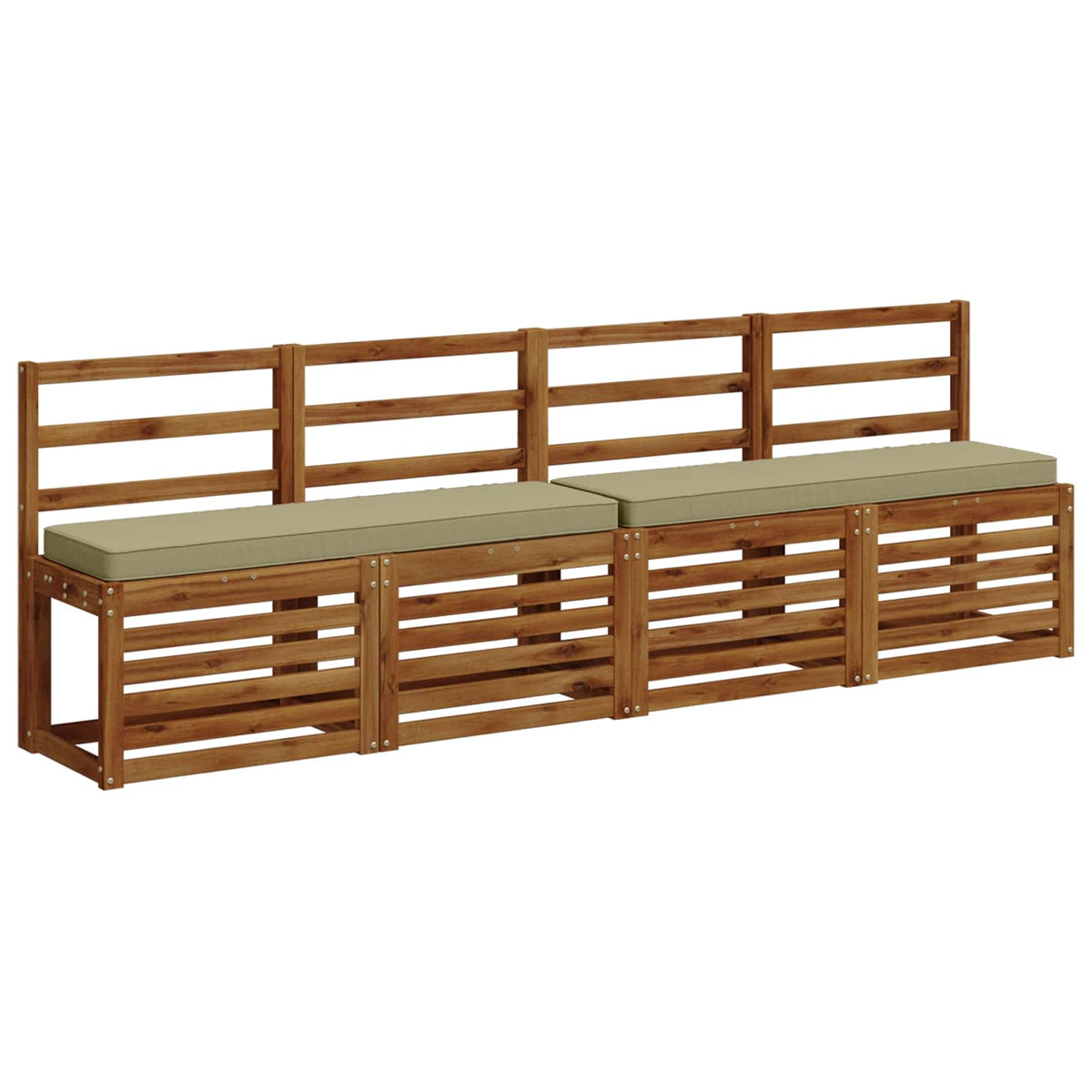 vidaXL Poduszki na ławkę 2-częściowe VUGHT 2 pcs 100% poliester
