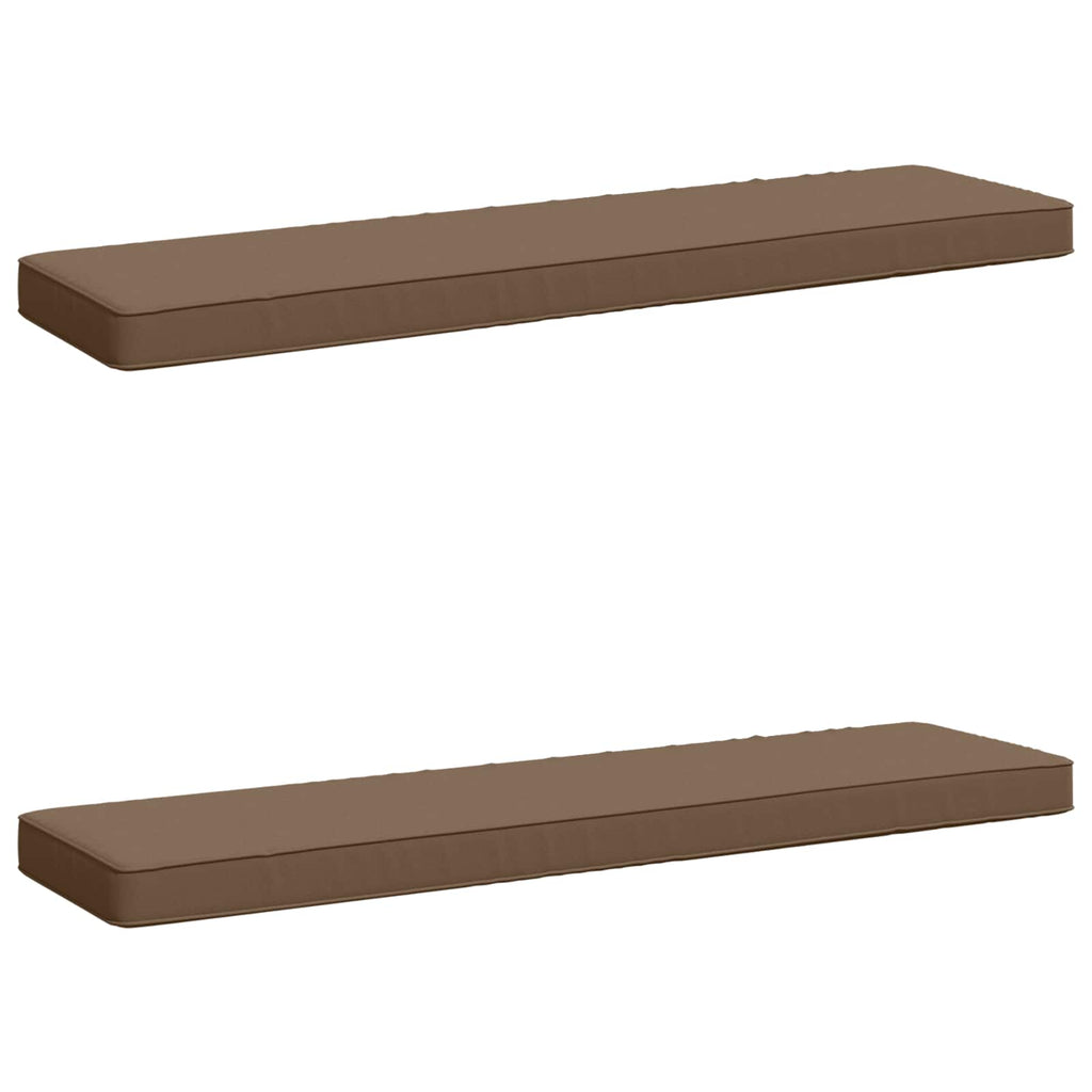 vidaXL Poduszki na ławkę 2-częściowe VUGHT 2 pcs 100% poliester