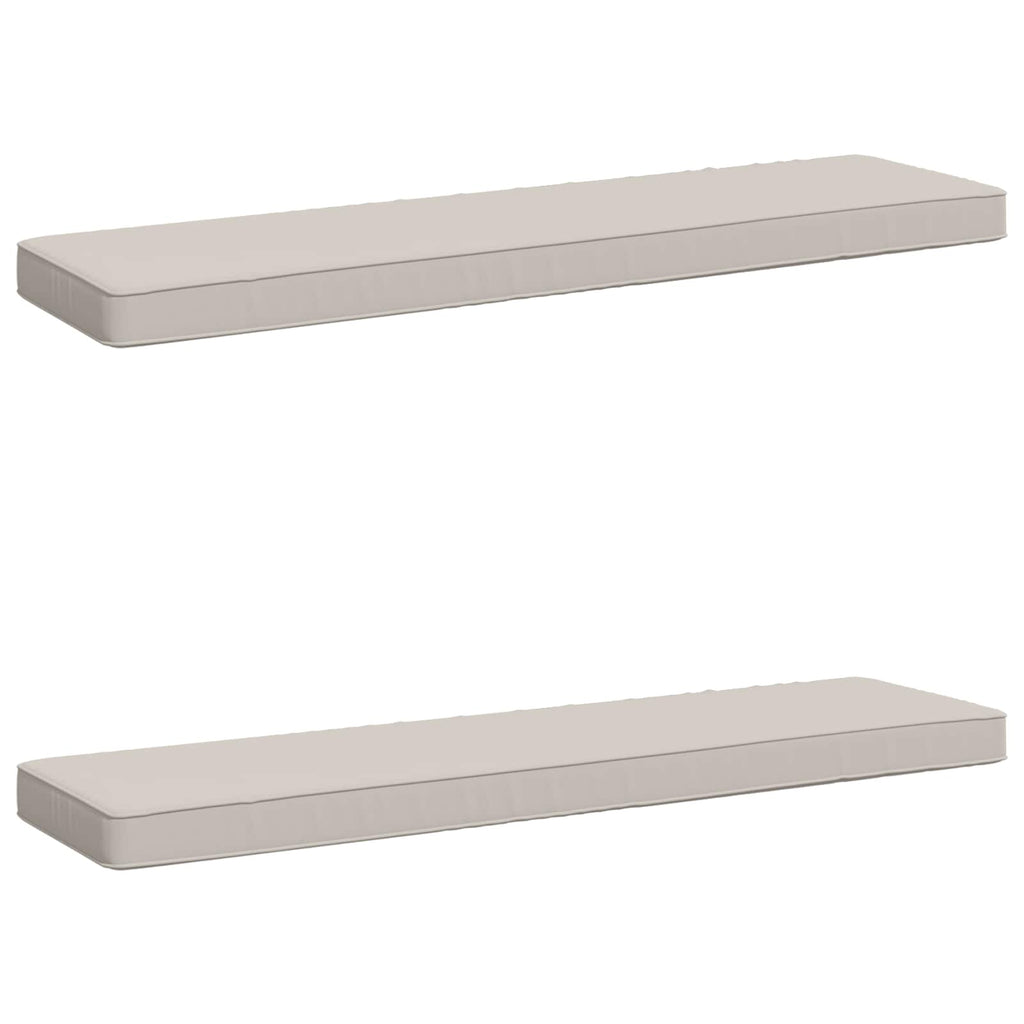 vidaXL Poduszki na ławkę 2-częściowe VUGHT 2 pcs 100% poliester Biały