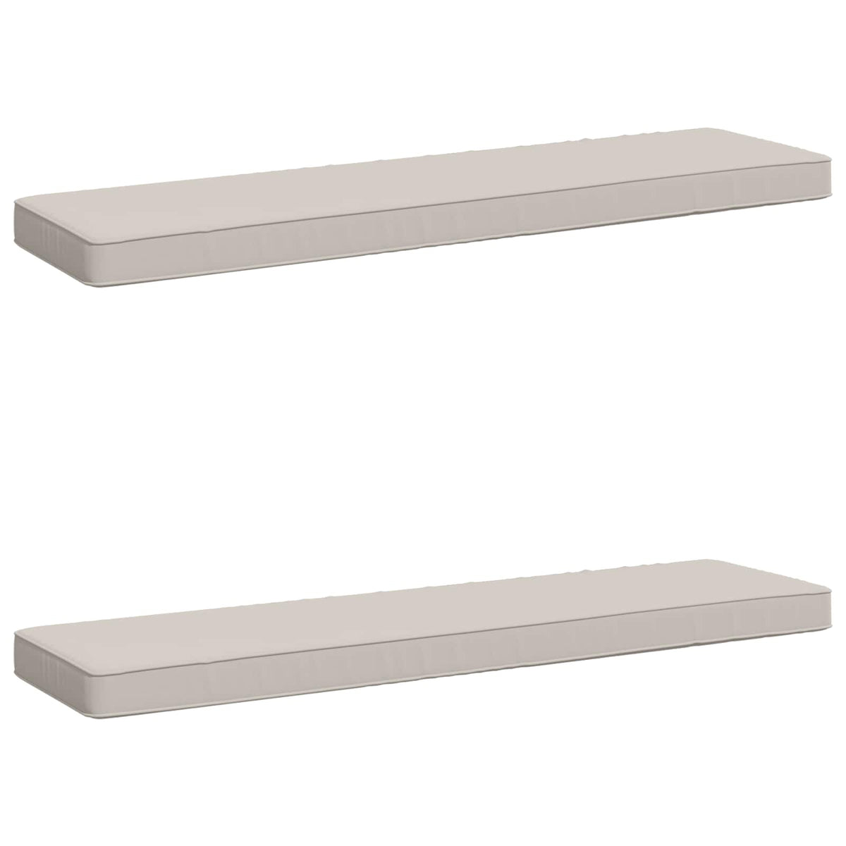 vidaXL Poduszki na ławkę 2-częściowe VUGHT 2 pcs 100% poliester Biały