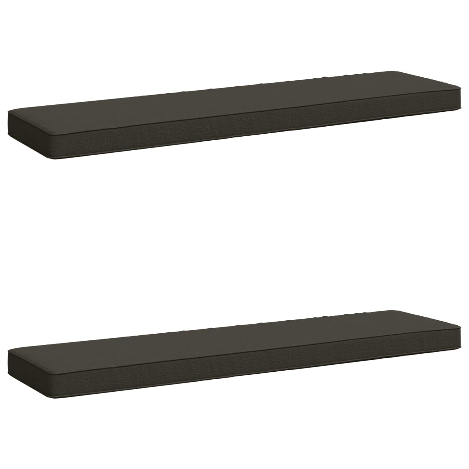vidaXL Poduszki na ławkę 2-częściowe VUGHT 2 pcs 100% poliester