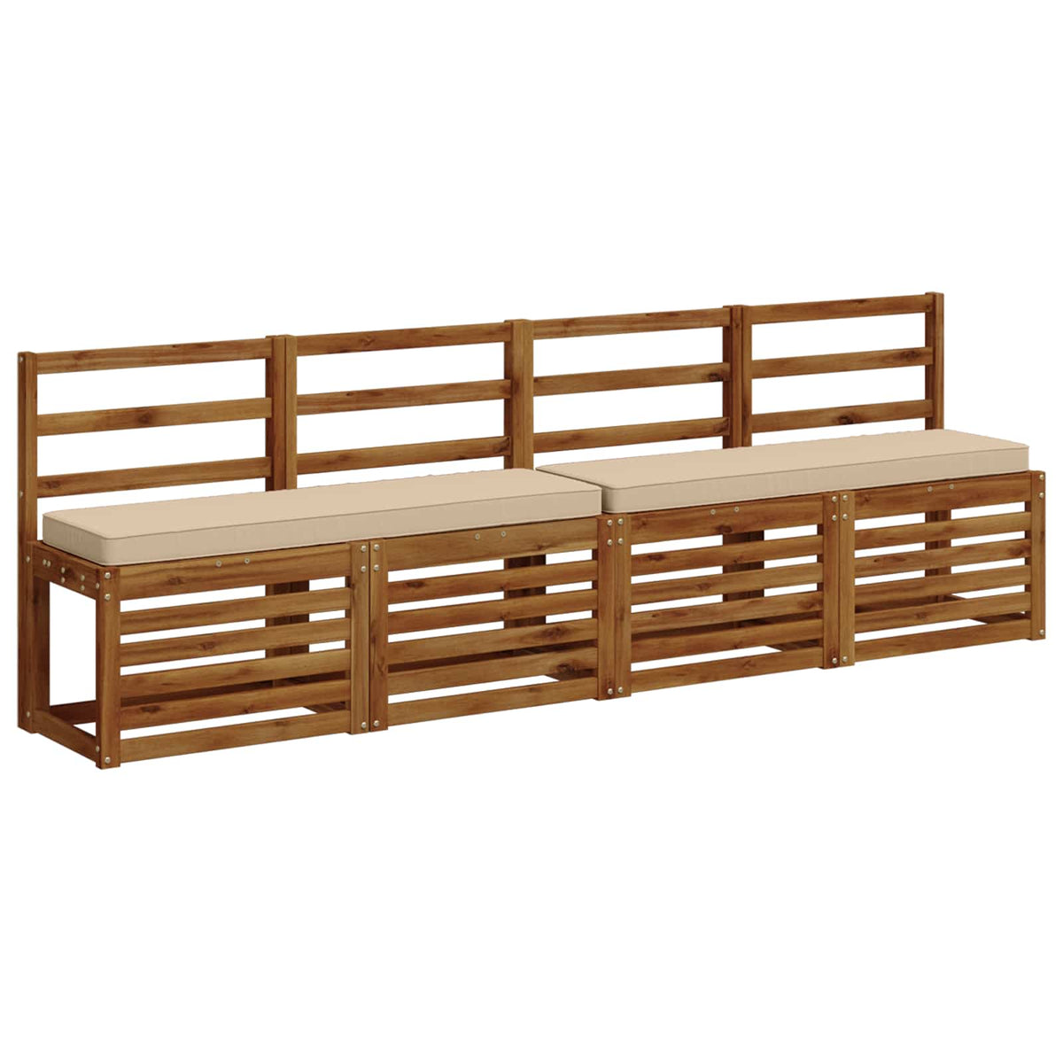 vidaXL Poduszki na ławkę 2-częściowe VUGHT 2 pcs 100% poliester