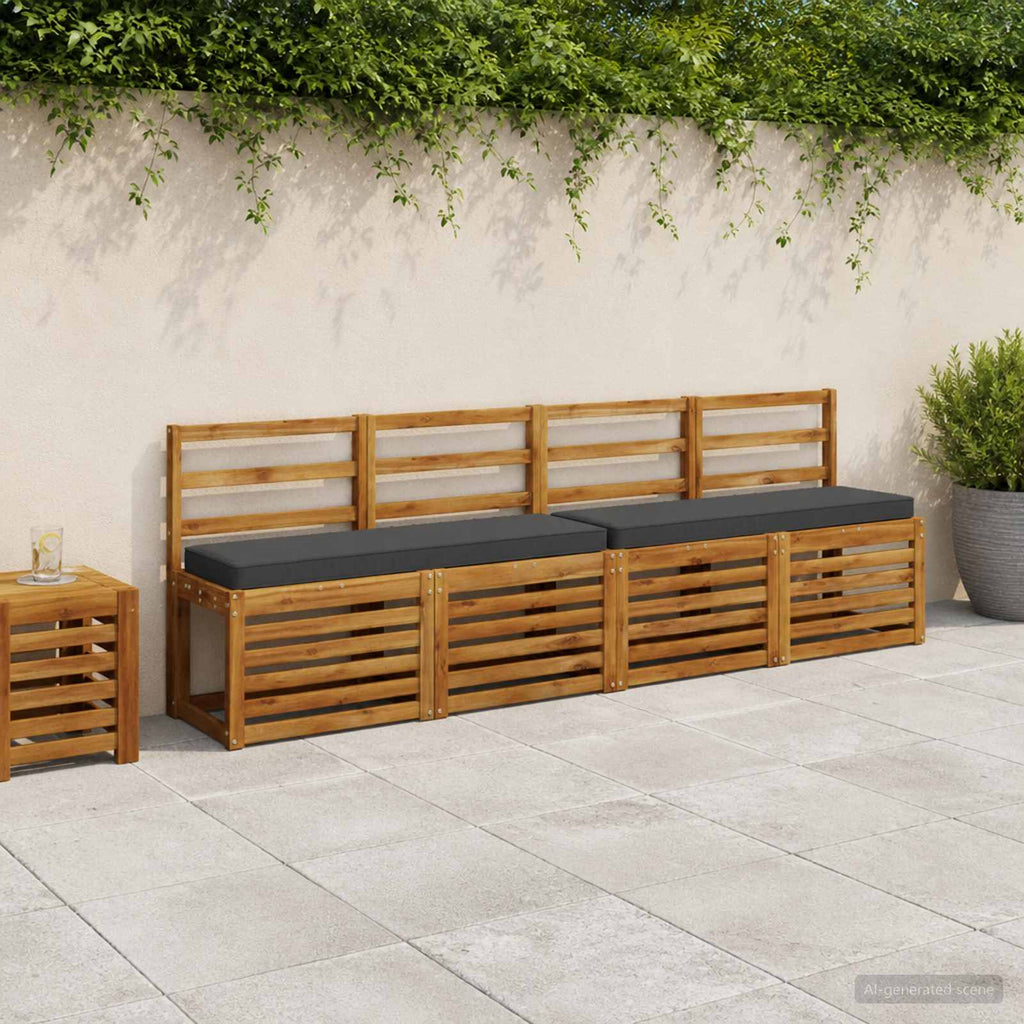 vidaXL Poduszki na ławkę 2-częściowe VUGHT 2 pcs 100% poliester