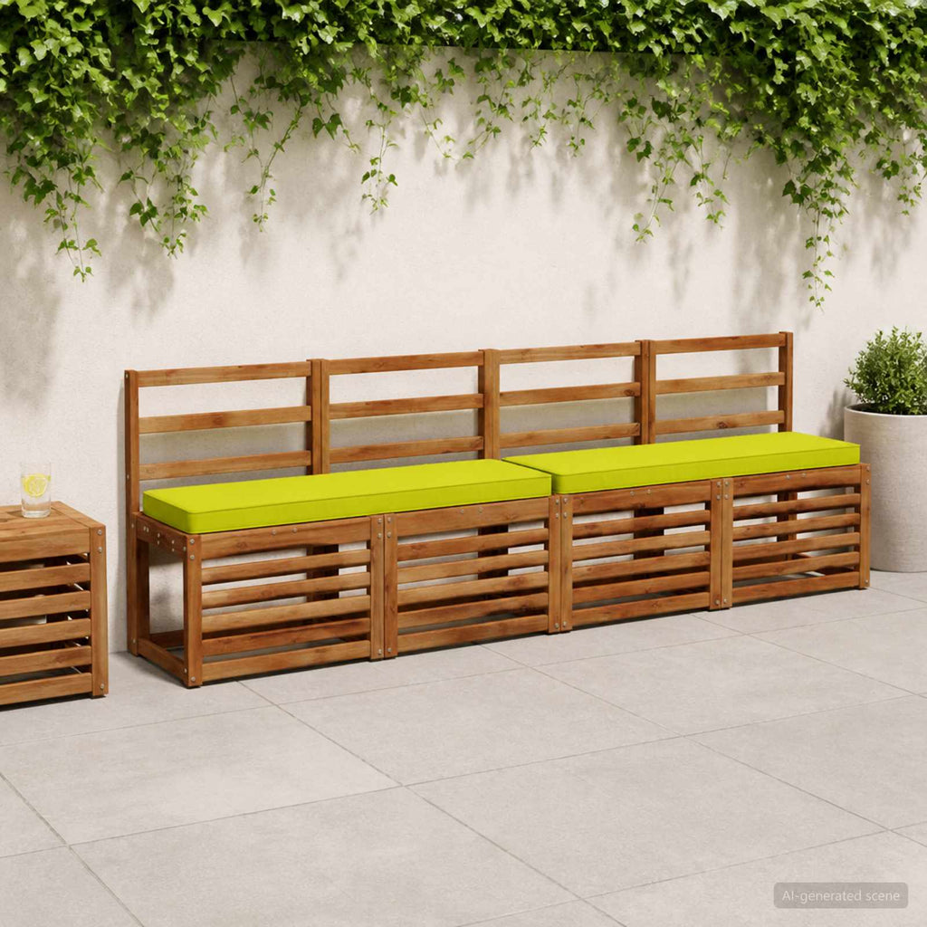 vidaXL Poduszki na ławkę 2-częściowe VUGHT 2 pcs 100% poliester