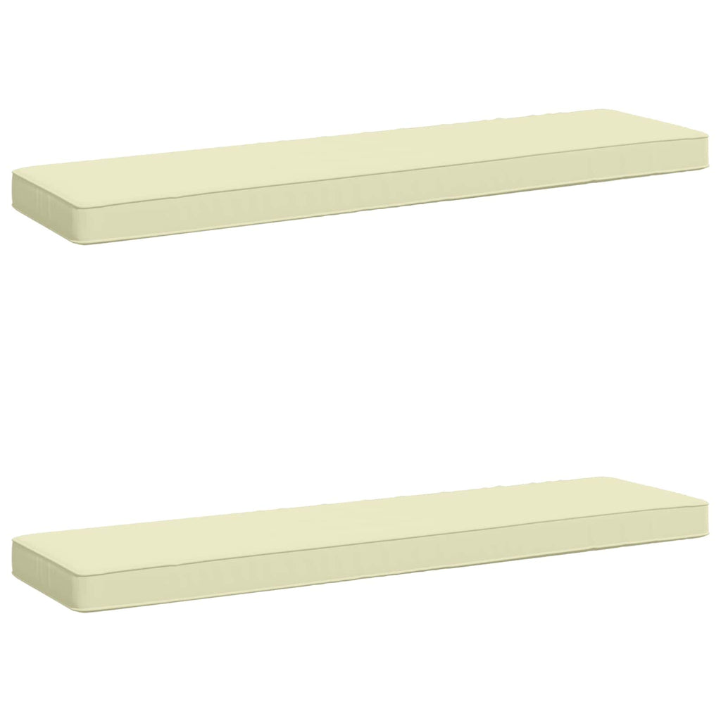 vidaXL Poduszki na ławkę 2-częściowe VUGHT 2 pcs 100% poliester
