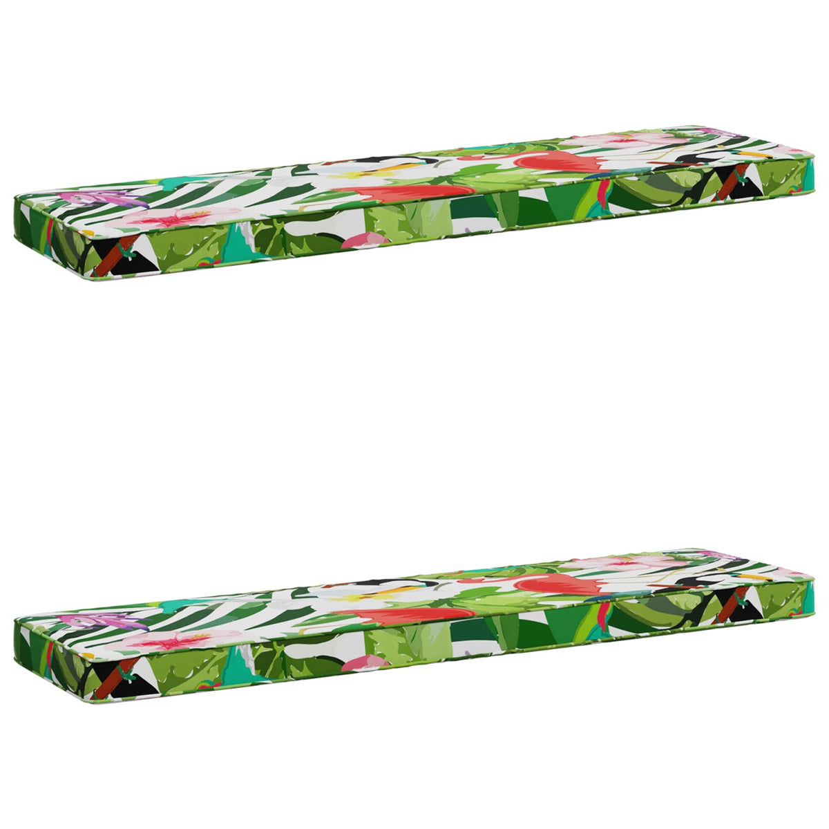 vidaXL Poduszki na ławkę 2-częściowe VUGHT 2 pcs 100% poliester