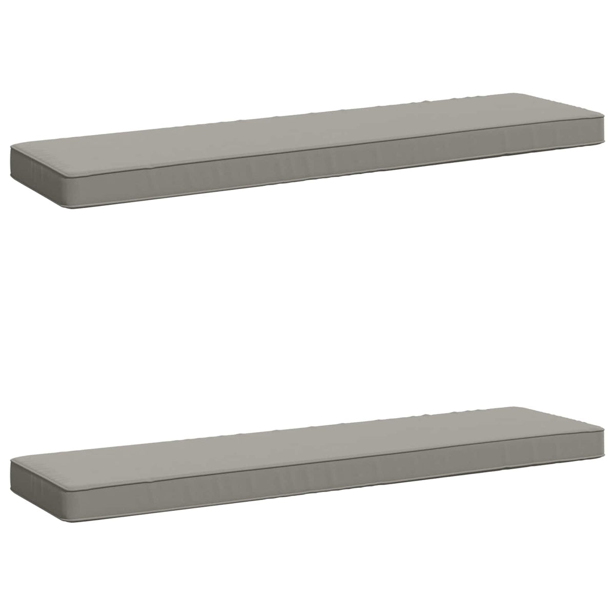 vidaXL Poduszki na ławkę 2-częściowe VUGHT 2 pcs 100% poliester Szary