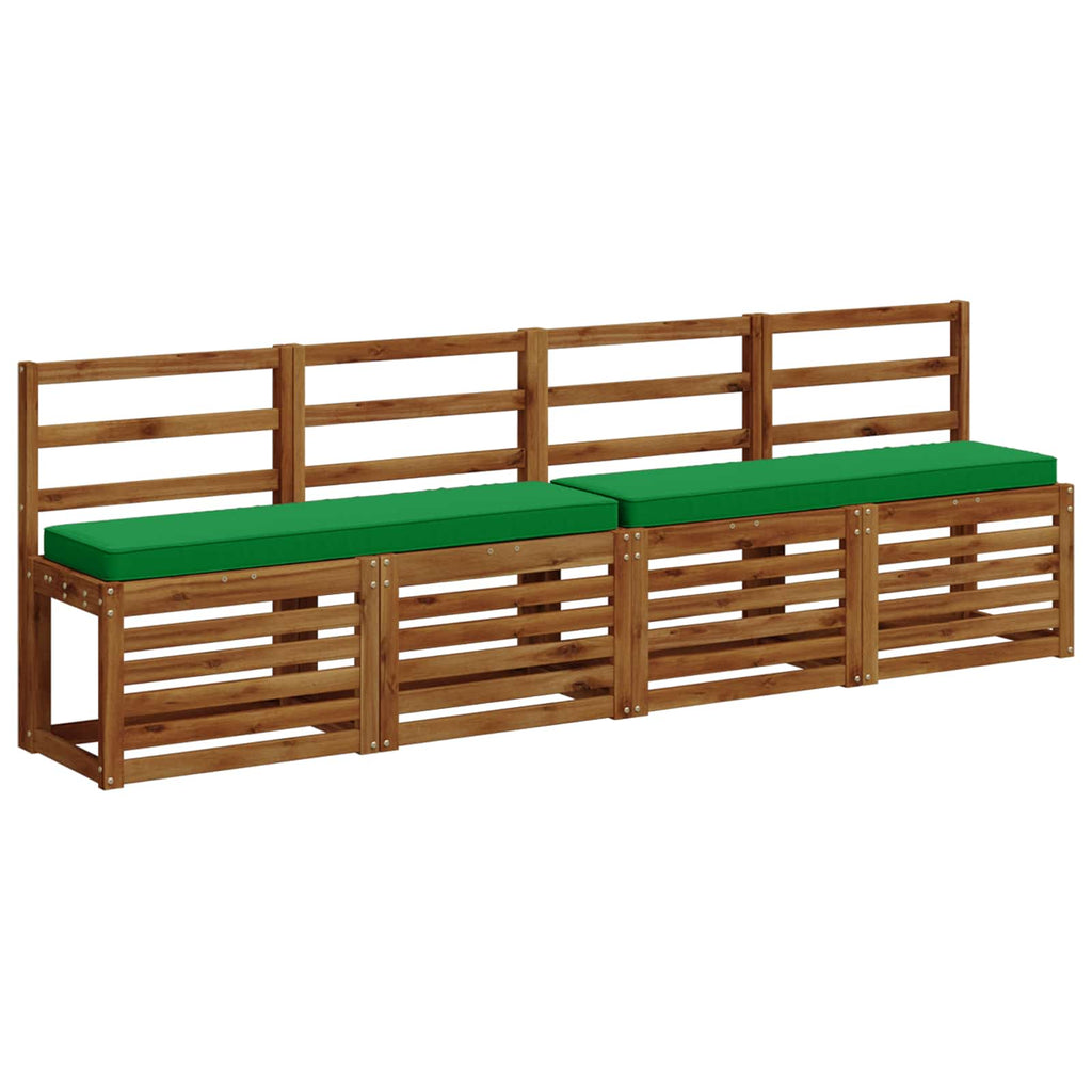 vidaXL Poduszki na ławkę 2-częściowe VUGHT 2 pcs 100% poliester