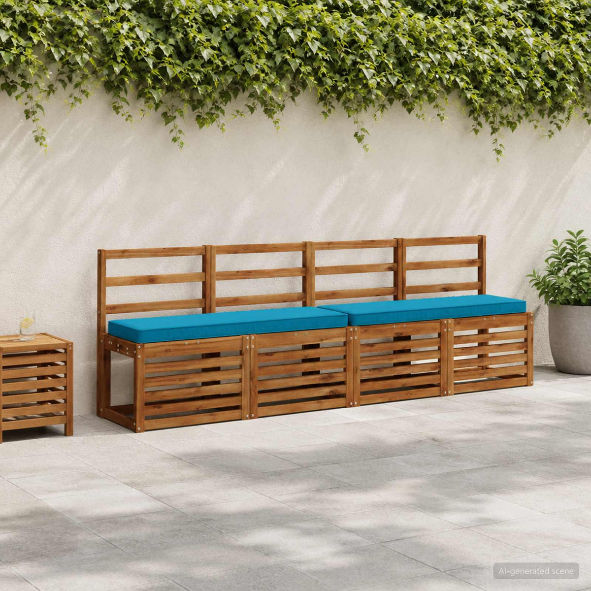 vidaXL Poduszki na ławkę 2-częściowe VUGHT 2 pcs 100% poliester