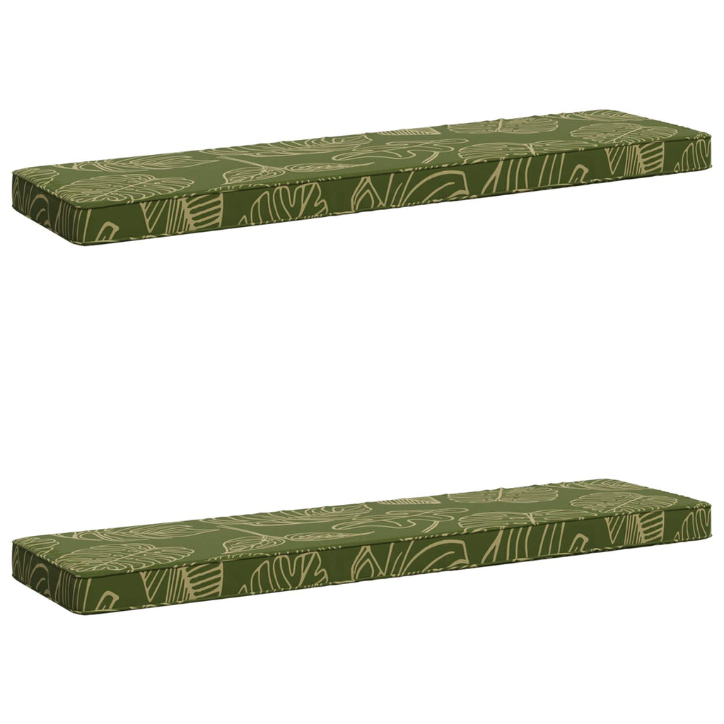 vidaXL Poduszki na ławkę 2-częściowe VUGHT 2 pcs 100% poliester