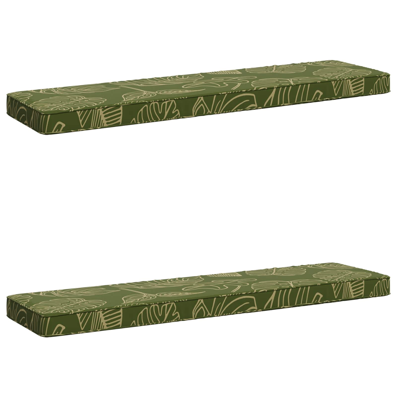 vidaXL Poduszki na ławkę 2-częściowe VUGHT 2 pcs 100% poliester