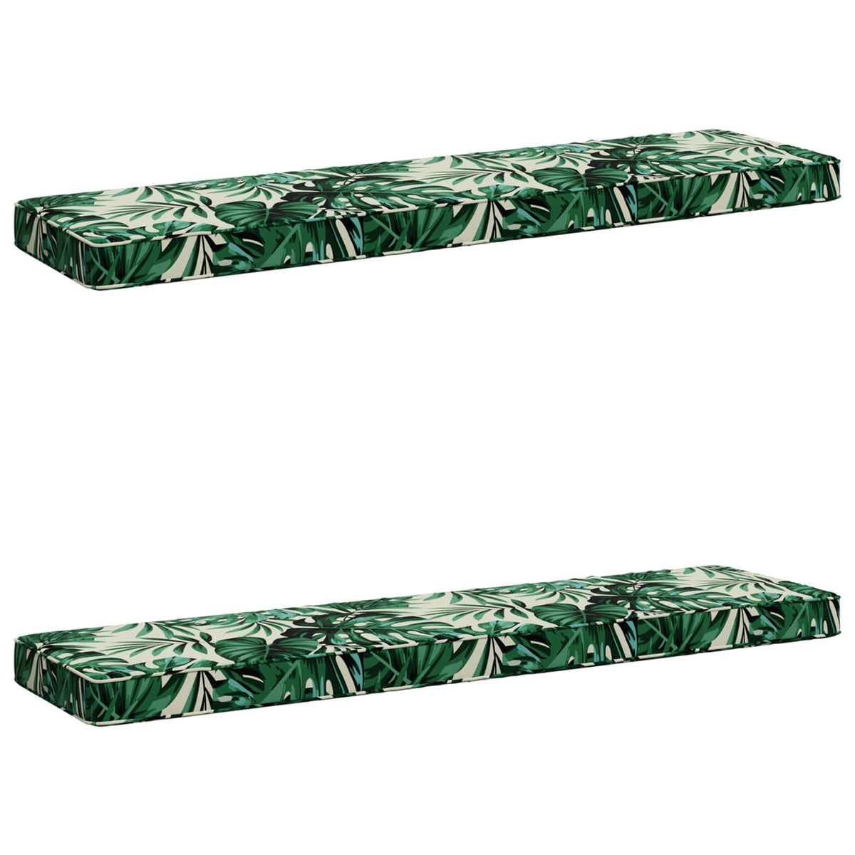 vidaXL Poduszki na ławkę 2-częściowe VUGHT 2 pcs 100% poliester