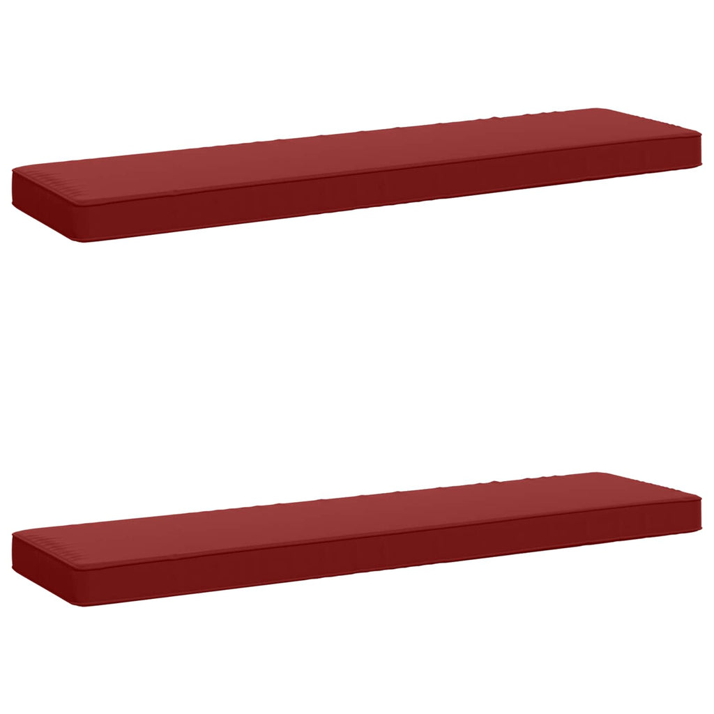 vidaXL Poduszki na ławkę 2-częściowe VUGHT 2 pcs 100% poliester